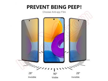 Tempered glass 28 degree anti-spy function screen protector for Samsung Galaxy A52, SM-A525F